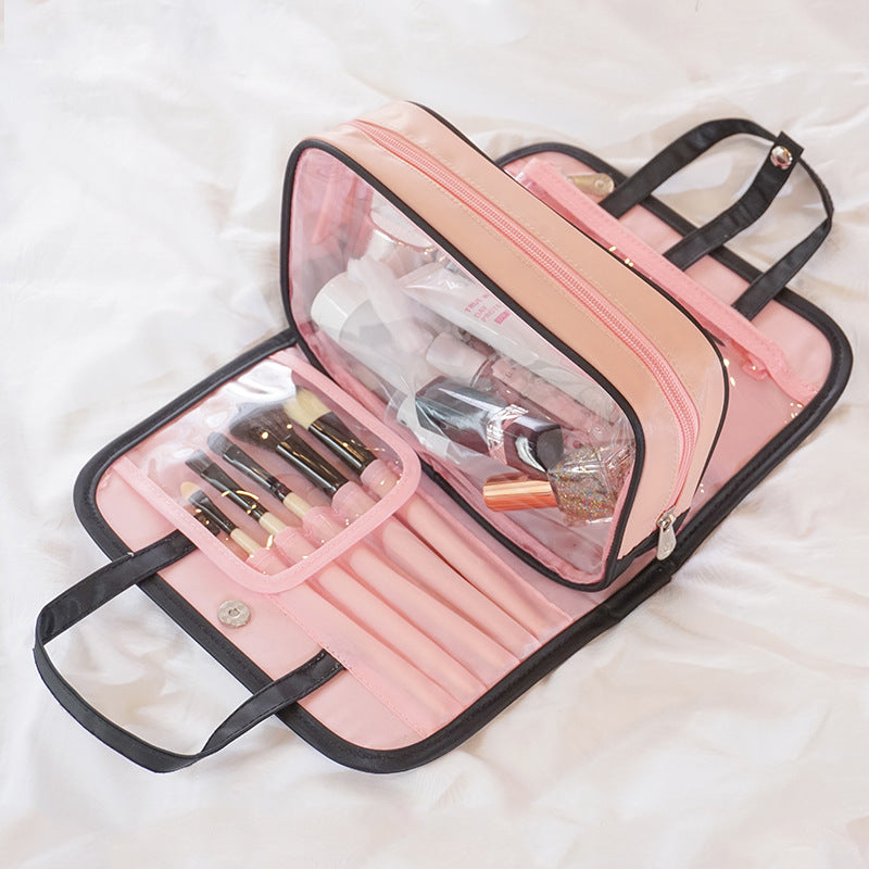 Female Portable Travel Storage Bag Cosmetic Storage Bag Large capacity 2 In1 Cosmetic Bag