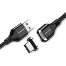 Kisscase 2.4A 3A Magnetic Type-C Charging Data Cable 1M for Samsung Xiaomi Huawei