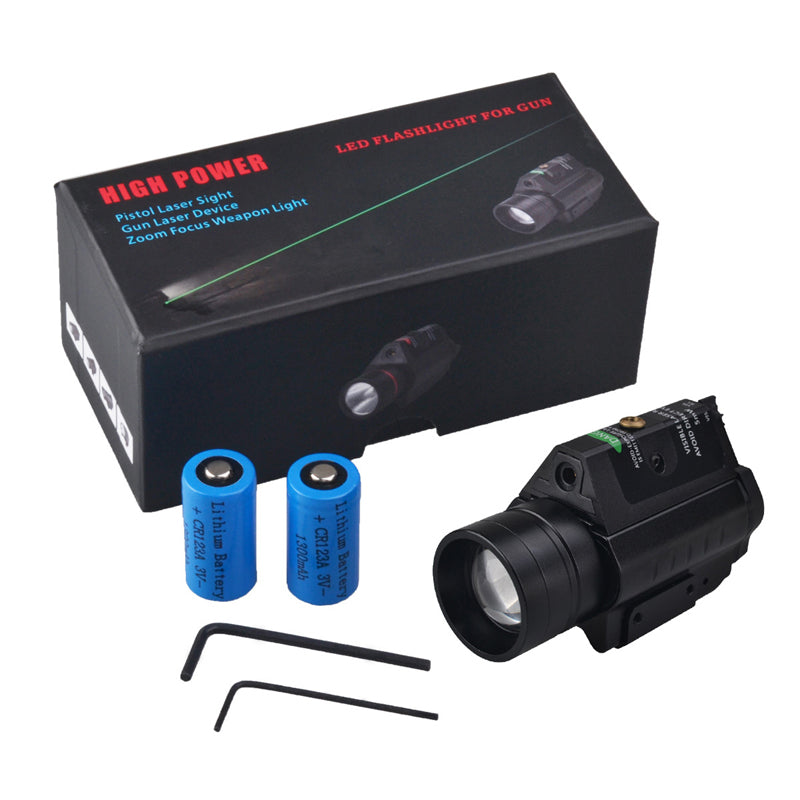 RichFire SF-P22 XPG-2 3 Modes 532nm Laser Zoomable Tactical Pistol Flashlight Outdoor Hunting Green Dot Sight Light