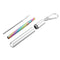 Telescopic Reusable Drinking Straw Portable 3 Fold Stainless Steel Metal with Cleaning Brush