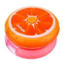 7 Slots Round Storage Tool Box Screw Nut Orange Pink Color Box