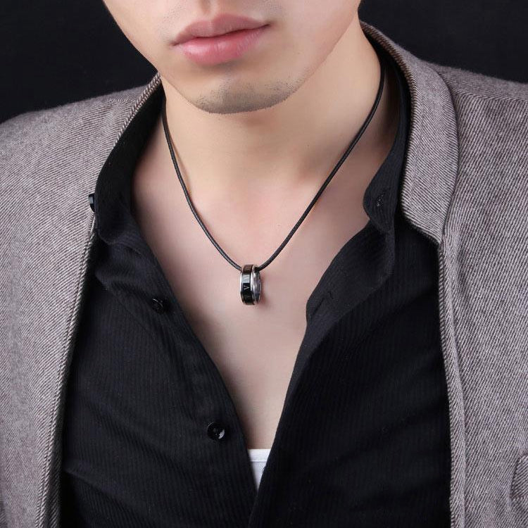 Roman Numerals Rotatable Stainless Steel Men Ring Retro Jewelry Gift