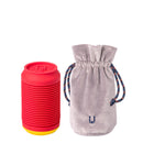 JORDAN&JUDY 170ML Mini Warm Water Bag Outdoor Traveling Food Grade Soft Silica Gel Hand Warmer Hand Heater