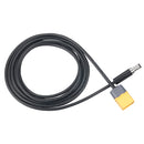 RJXHOBBY XT60 Male Bullet Connector to Male DC 5.5mmX2.1mm DC5521 Rubber Power Cable for T12 Electric Soldering Iron