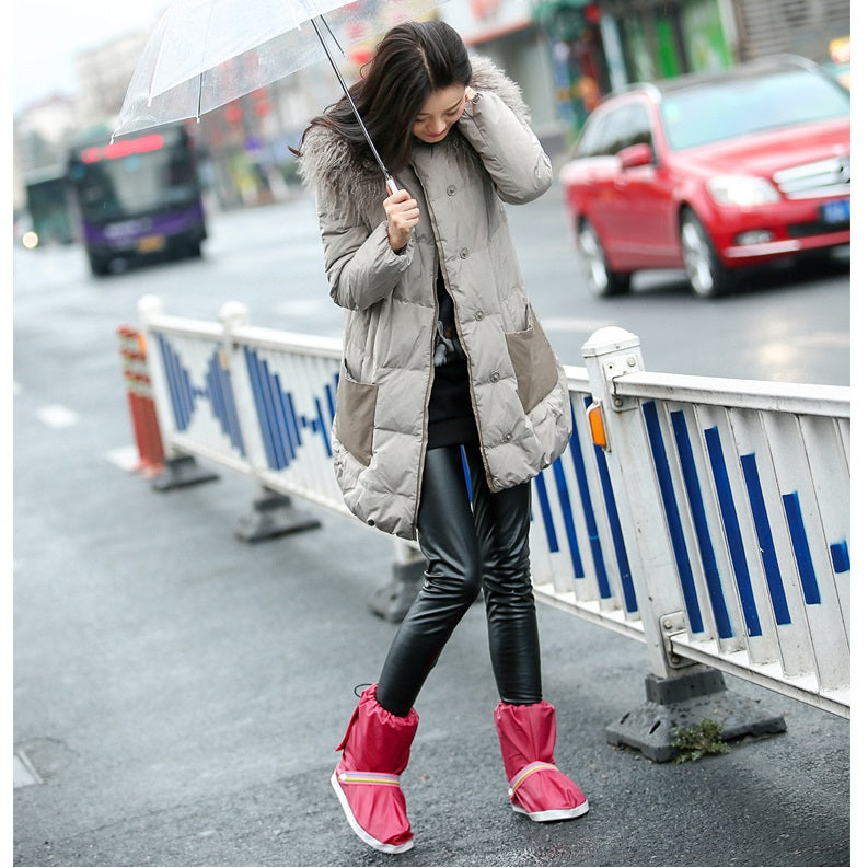 4 Colors Waterproof Men Women Rain Boots Cover Non-slip Rainbow Rain Boots