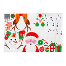 Christmas Window Wall Sticker Snowman Santa Snowflake Reindeer Removable Home Decor