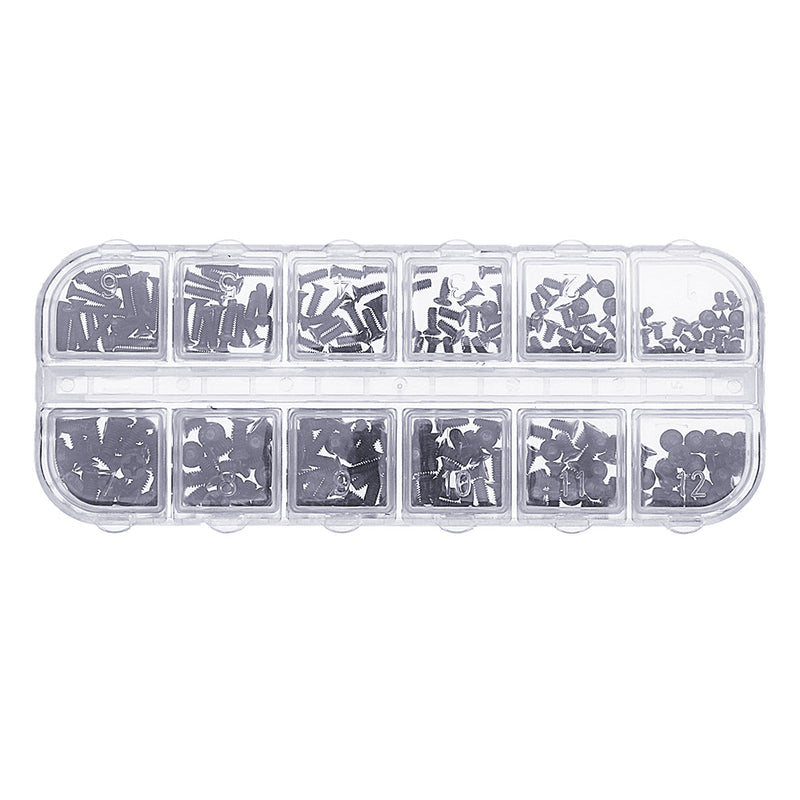 Suleve MXCP3 240Pcs Mini Phillips Screw Carbon Steel Electronic Flat Head Notebook Laptop Repair
