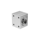 Aluminum Alloy Silver T8 Nut Housing Bracket with 2Pcs Screws for 3D Pritner Lead Screw