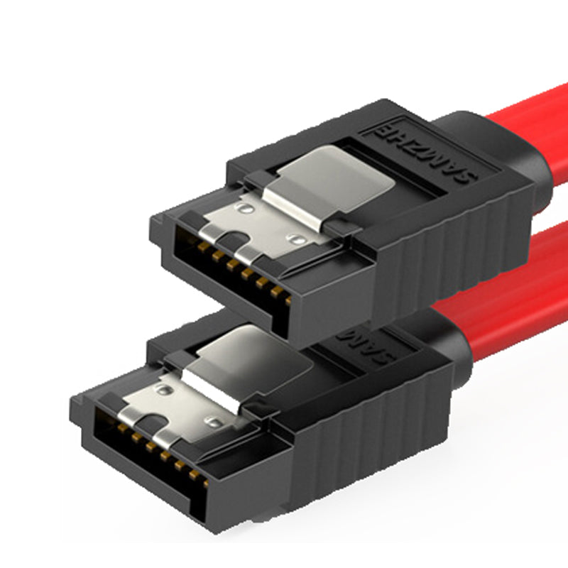 SAMZHE 3UX-05B 3Gbps SATA 2.0 Male to Male Straight to Curved / Straight SATA Data Cable