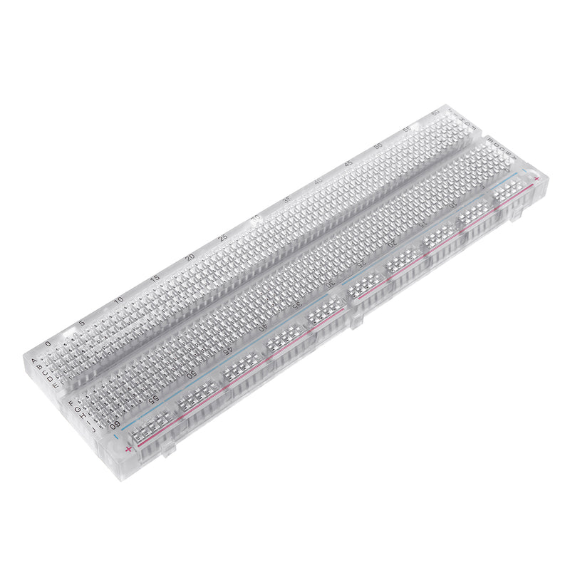 730 Holes Transparent Breadboard Protoboard DIY Kit Universal PCB Circuit Board Solderless