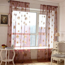 Honana WX-C4 1x2m Sun Flower Voile Curtain Transparent Panel Window Room Divider Sheer Curtain Home Decor