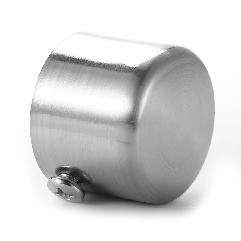 28mm Stainless Steel Window Curtain Rod Pole Finials End Cap