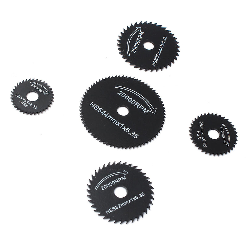 6pcs Metal HSS Circular Saw Blade Set Cutting Discs for Rotary Tool
