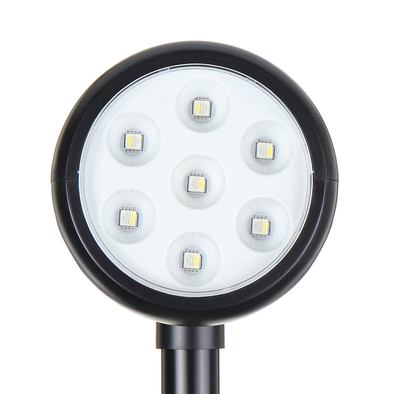 Solar Power 7 LED RGB Spot Light Outdoor Garden Yard Lawn Path Patio Wall Lamp