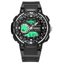 OHSEN AD1705 Digital Watch Dual Display Multifunction LED Sport Swimming Men Watch