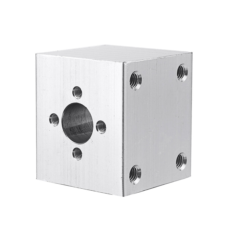 T8 Nut Aluminum Alloy Silver Housing Bracket with 2Pcs Screws for 3D Pritner Lead Screw
