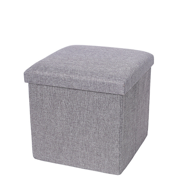 Multifunctional Foldable Storage Stool Box Shoe Bench Fabric Storage Stool Folding Chair
