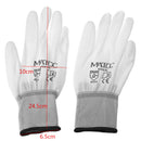 12Pairs PU Nitrile Coated Safety Work Gloves Garden Builders Grip