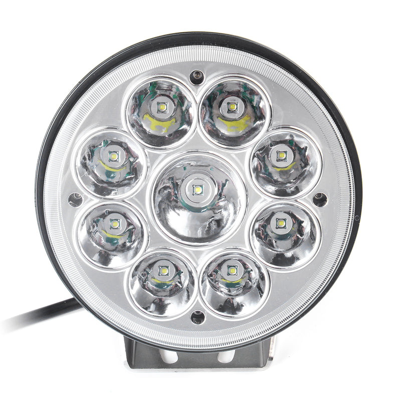 5 inch 9V-32V 80W 12V 9 LED Work Light Spot Round Driving Fog Lamp Motorcycle Offroad ATV 4WD
