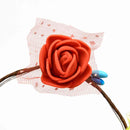 10PCS 3 Modes LED Flower Wreath Headband Garland Colorful Light Wedding Holiday Party