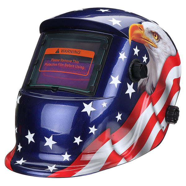 Solar Power Automatic Dimming Welding Helmet Mask Adjustable Head Band