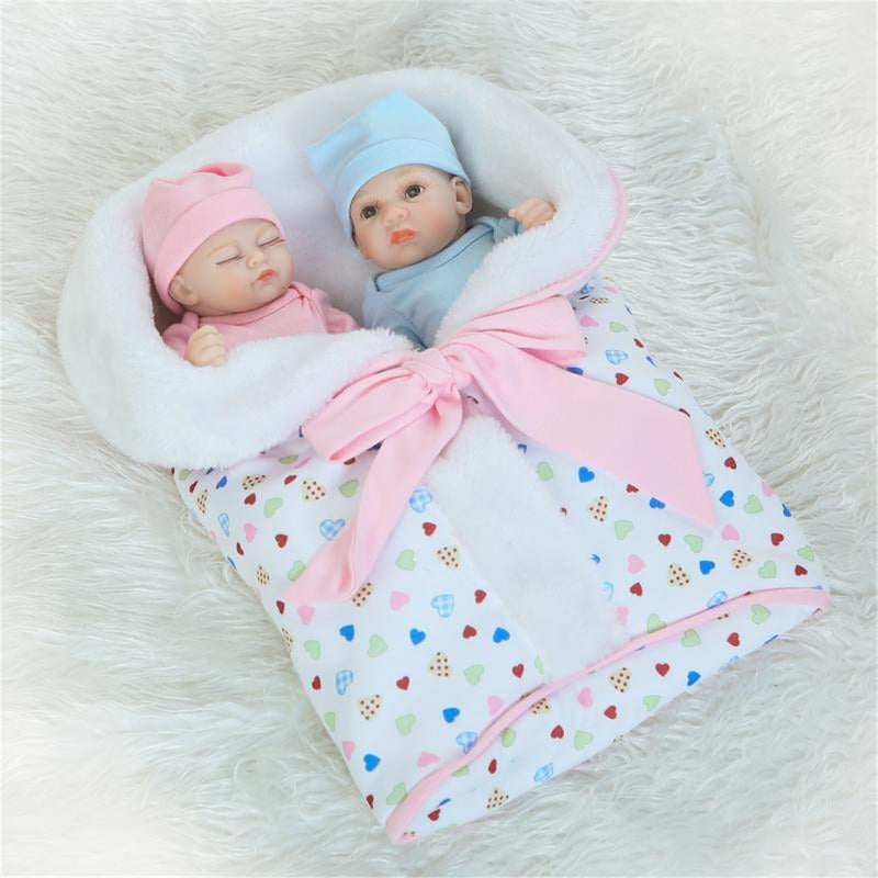 NPK 10 Inch 26cm Newborns Reborn Baby Soft Silicone Doll Handmade Lifelike Baby Girl Dolls