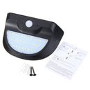 Solar Powered 37 LED Radar Sensor Wall Light Waterproof Outdoor Garden Security Lamp
