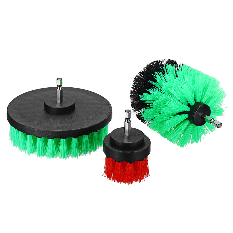 3pcs 2/3.5/4 Inch Electric Drill Brush Scrubber for Tile Grout Power Scrubber Tub Cleaning