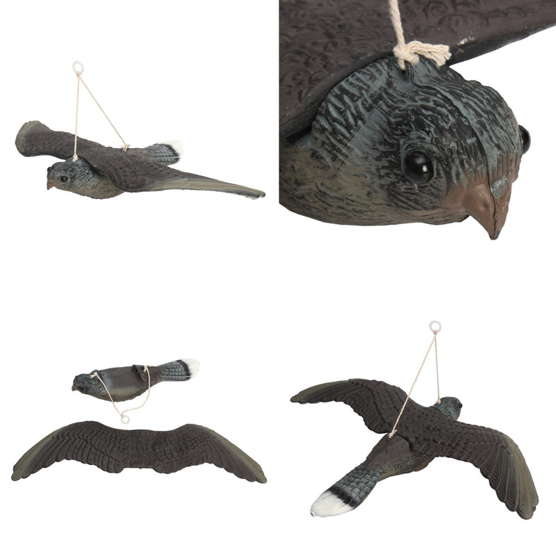 Flying Bird Hawk Owl Decoy Weed Pest Control Repellent Garden Scarer Scarecrow