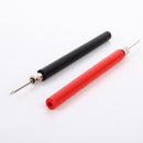 YT163 2Pcs L120mm Spring Test Probe Tips Insulated Test Hook Wire Connector for Multimeter