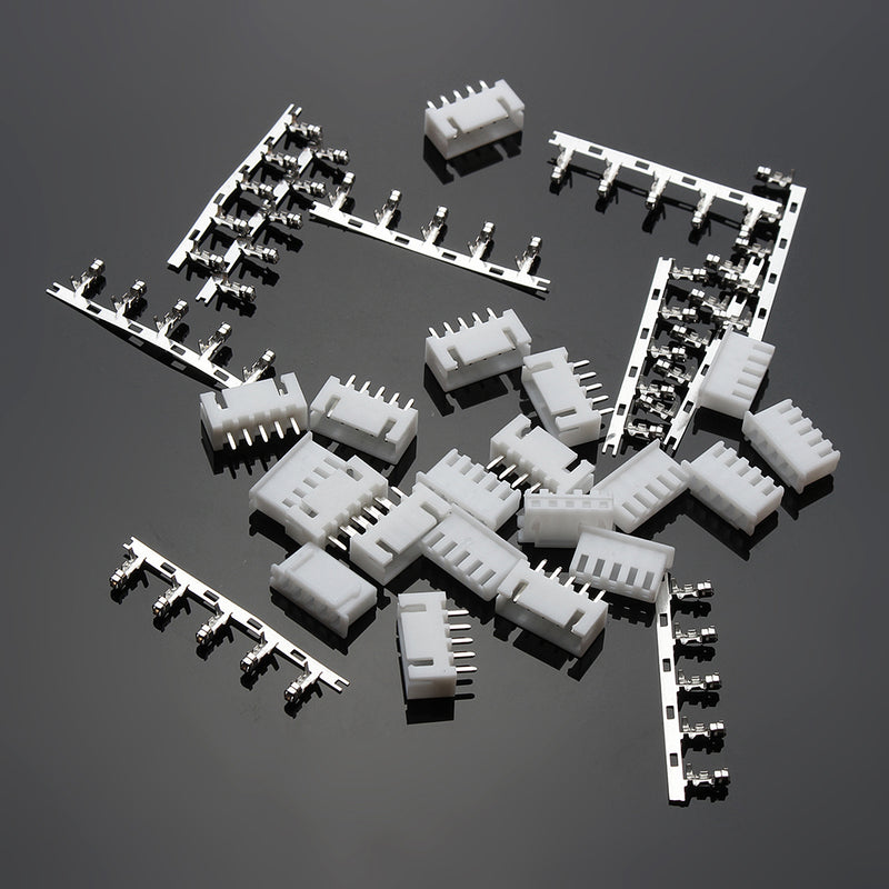Excellway 10sets of 4S 5Pin 2.54mm Lipo Balance Jack Connector Plug Diy Housing Model Kit