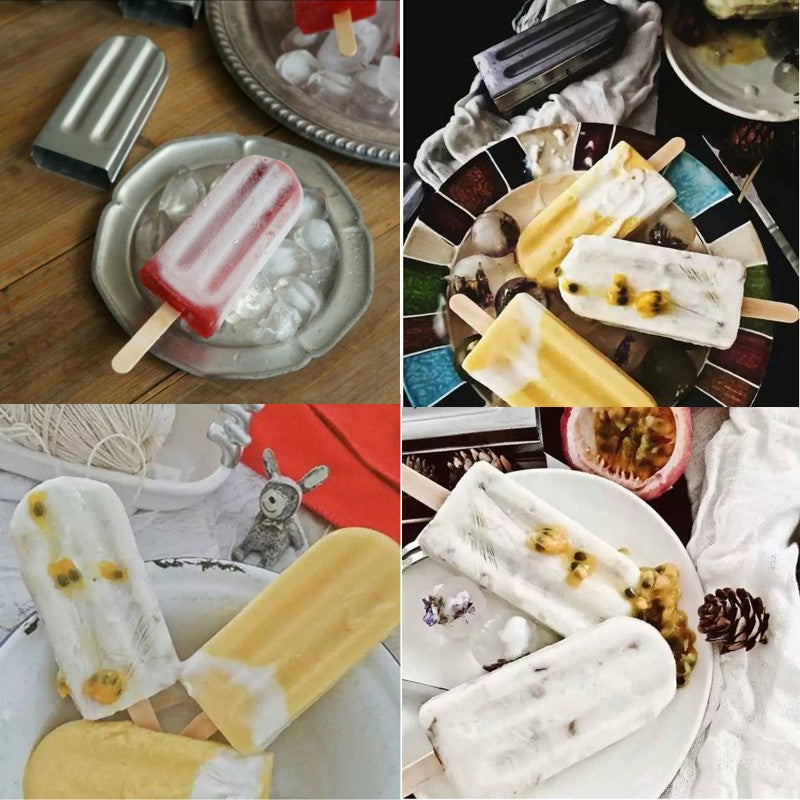KCASA KC-ICE18 1Pcs DIY Ice Cream Pop Mold Popsicle Lolly Mould Stainless Steel Ice Cube Tray Pan