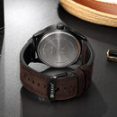 CURREN 8301 Date Display Clock Quartz Watches Business Style Leather Strap Men Wrist Watch