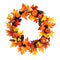 60cm Christmas Maple Leaves Pumpkin Berry Wreath Garland Door Hanging Craft Decorations