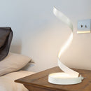 Modern LED Light Bedside Spiral Table Lamp Creative Design Curved  Warm White
