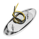 LED Car Side Marker Indicator Lights Chrome Base Lamp 12V 1PCS for Truck Trailer Lorry Van Bus