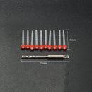 10pcs Dental Fiber Post Resin High-intensity Screw Thread Quartz with Drill