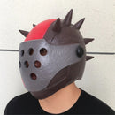 Fort Nite Latex Mask Rust Lord Cosplay Helmet Costume Prop Halloween Party