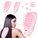 2 in 1 Portable Takeout Mini Electric Smooth Ionic Hair Brush with Massage Comb Head