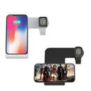 Bakeey 10W 7.5W 2 IN 1 Wireless Charger Quick Charging Dock Phone Holder For iPhone 11 XS MAX iWatch 3 4 S10 Note 10 5G+