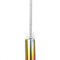 Telescopic Reusable Drinking Straw Portable 3 Fold Stainless Steel Metal with Cleaning Brush