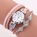 DUOYA D255 Flower Dial Show Fashionable Women Bracelet Watch Tourist Dress Retro Style Quartz Watch