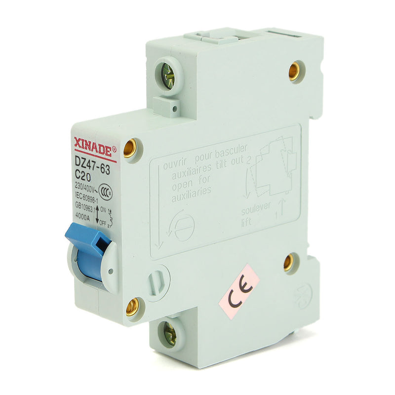 AC 400V 1P Plastic Air Switch Circuit Breaker Miniature Circuit Breakers