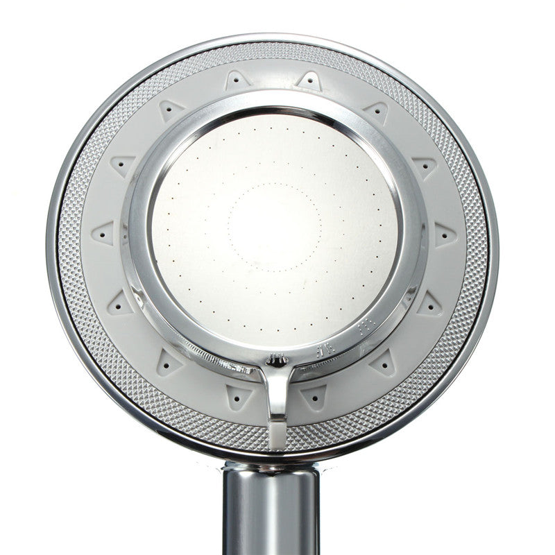 Bathroom Handheld Rainfall Shower Head ABS Chrome Water Saving Bath SPA Showerhead