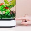 Geometry Mini Lazy Fish Tank USB Charging Self-cleaning Aquarium with 7 Colors LED Light from Xiaomi Youpin