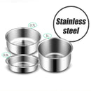Electric Rice Cooker Stainless Steel 3 Layers Steamer Warmer Heating Lunch Box