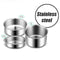 Electric Rice Cooker Stainless Steel 3 Layers Steamer Warmer Heating Lunch Box