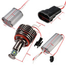Pair 40W H8 LED Angel Eyes Halo Ring Light Bulb Xenon White Error Free For BMW