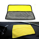Double Color Microfiber Car Wash Towel Cleaning Drying Care Cloth Hemming Strong Absorbent