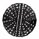 Nail Art Stencils Designs Vinyl Diecut Stickers Decal Decoration Tool